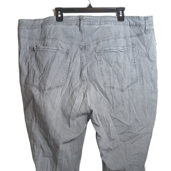 Old Navy Pop Icon Skinny Jeans Womens 28 Gray Extra High Rise Raw Hem Button Fly - Picture 4 of 4
